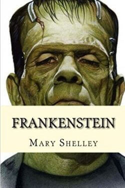 book cover Frankenstein by Mary Shelley